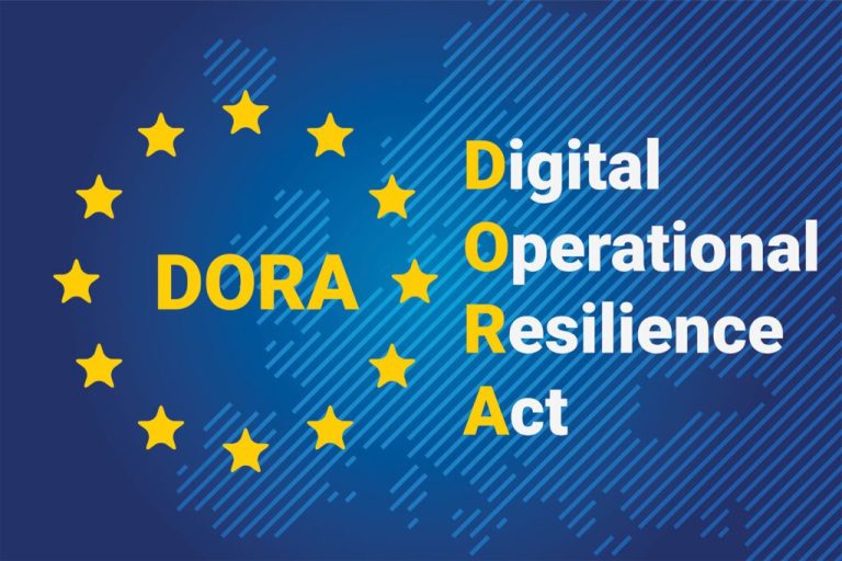 Text says DORA set within EU stars